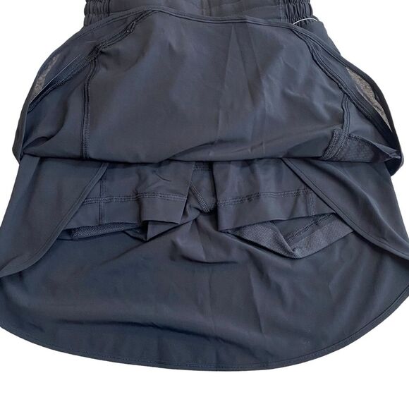Lululemon‎ Womens Size 2 Hotty Hot High Rise Skirt Skort Long Black Athletic New - Picture 9 of 13
